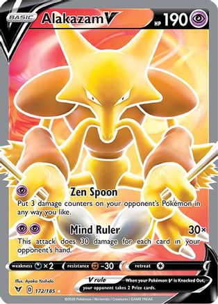 Image of Alakazam V (172/185) [Sword & Shield: Vivid Voltage]