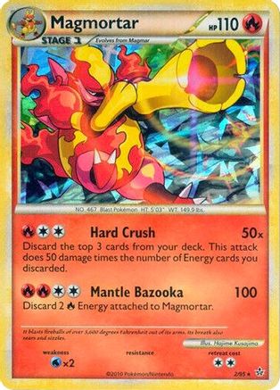 Image of Magmortar (2/95) (Cracked Ice Holo) [HeartGold & SoulSilver: Unleashed]