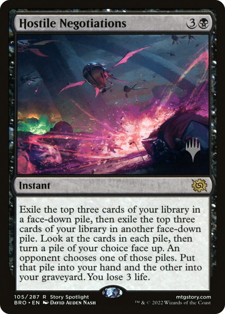 Image of Hostile Negotiations (Promo Pack) [The Brothers' War Promos]