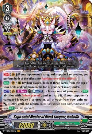 Image of Sage-saint Mentor of Black Lacquer, Isabelle (STORM OF THE BLUE CAVALRY)