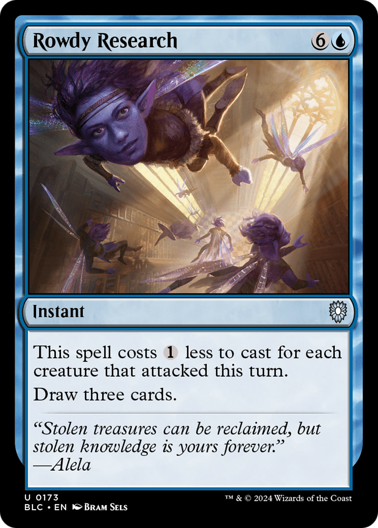 Image of Rowdy Research [Bloomburrow Commander]