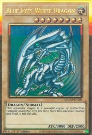 Image of Blue-Eyes White Dragon [MAGO-EN001] Gold Rare