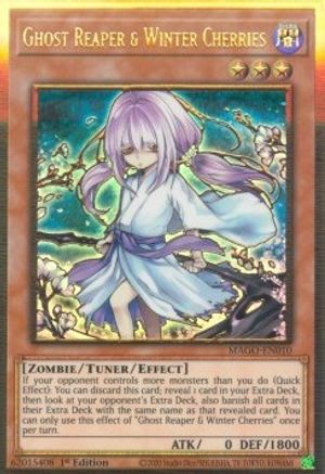 Image of Ghost Reaper & Winter Cherries (Alternate Art) [MAGO-EN010] Gold Rare