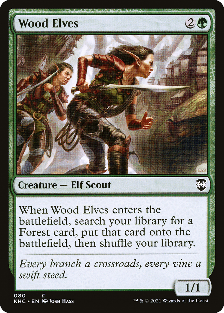 Image of Wood Elves [Kaldheim Commander]
