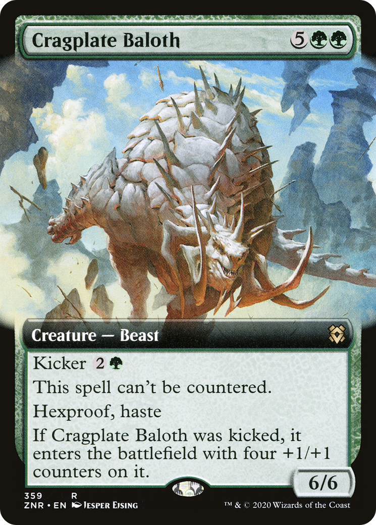 Image of Cragplate Baloth (Extended Art) [Zendikar Rising]
