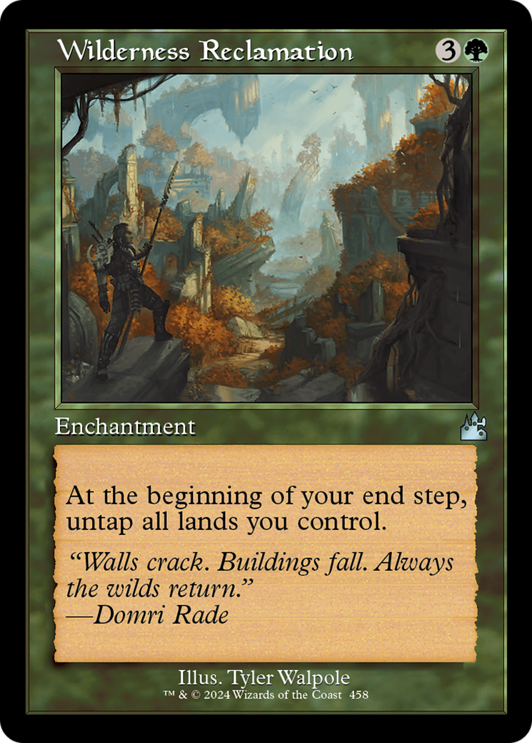 Image of Wilderness Reclamation (Retro Frame) [Ravnica Remastered]
