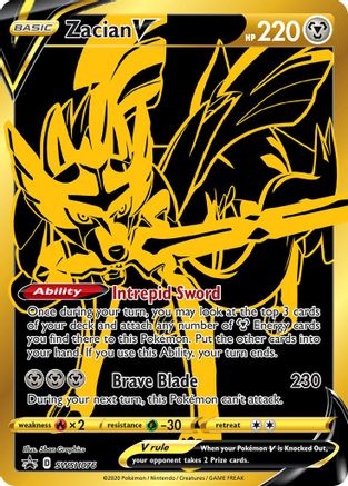 Image of Zacian V (SWSH076) [Sword & Shield: Black Star Promos]