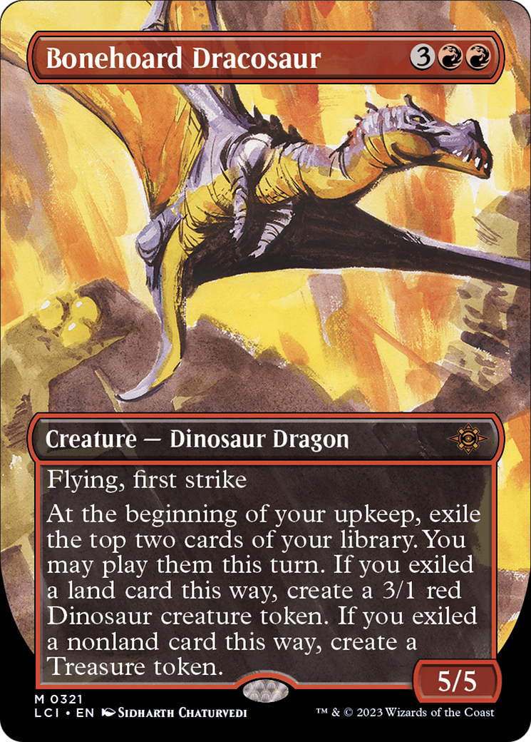 Image of Bonehoard Dracosaur (Borderless) [The Lost Caverns of Ixalan]
