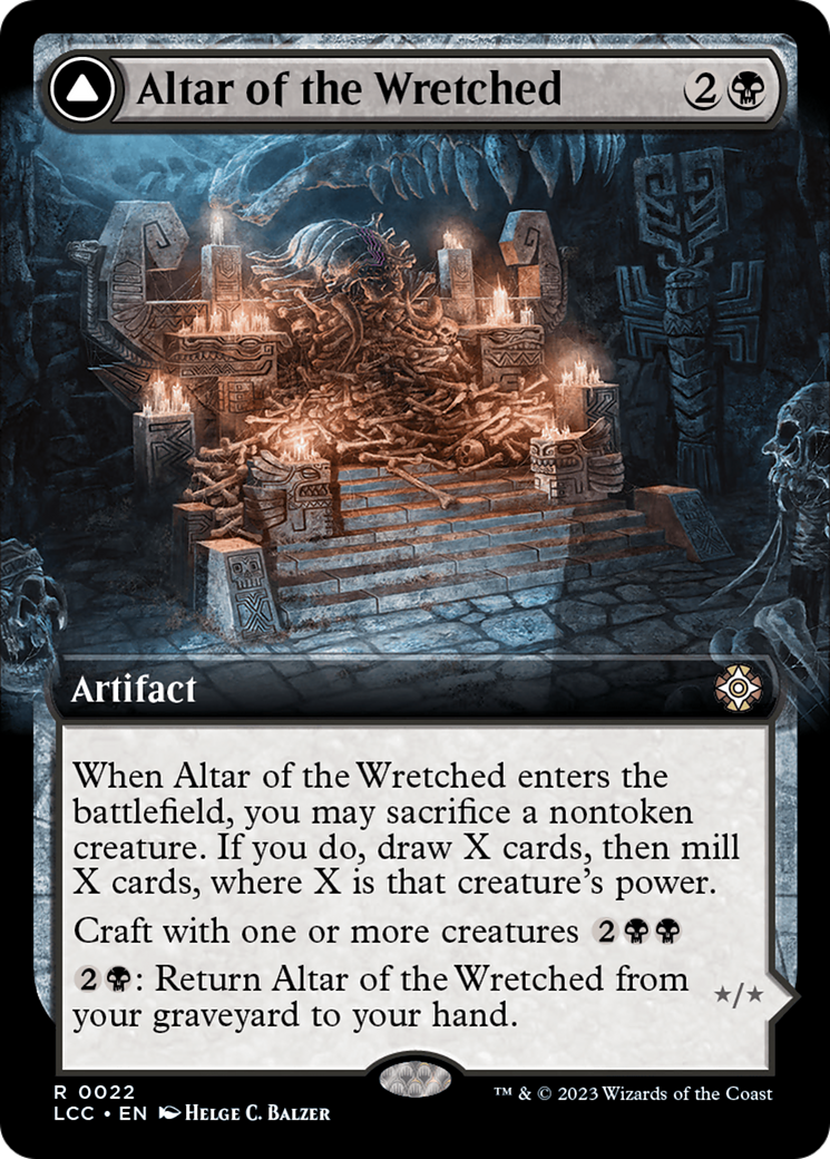 Image of Altar of the Wretched // Wretched Bonemass (Extended Art) [The Lost Caverns of Ixalan Commander]