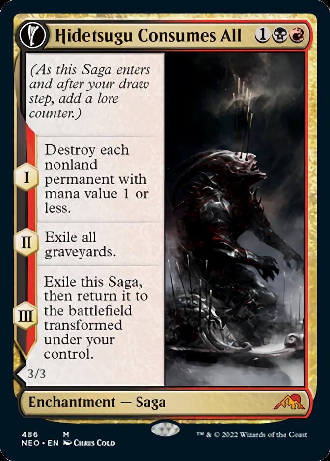Image of Hidetsugu Consumes All // Vessel of the All-Consuming (Extended Art) [Kamigawa: Neon Dynasty]