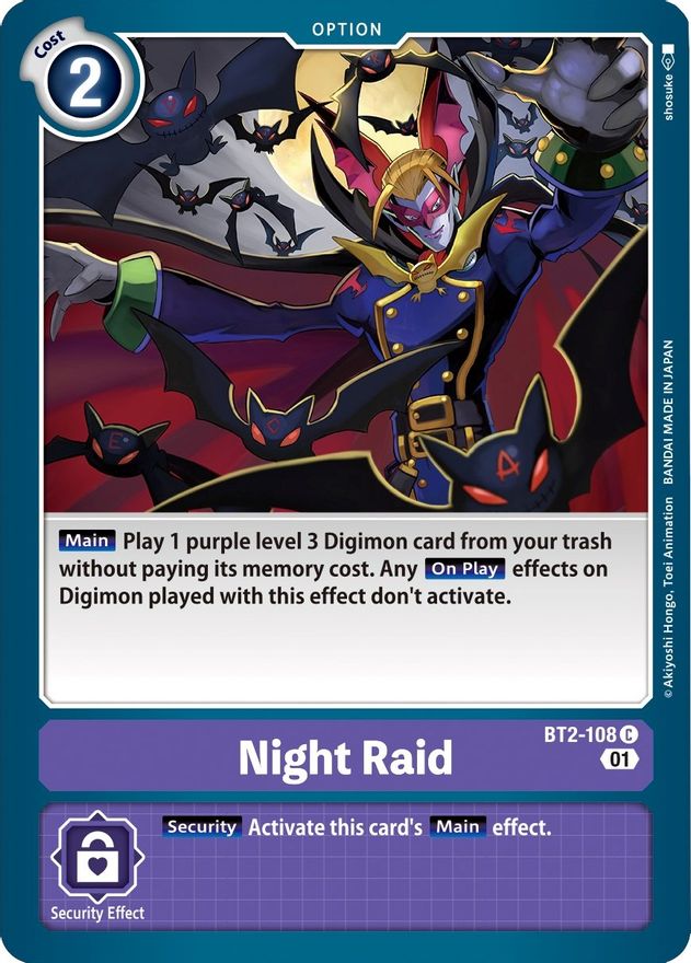 Image of Night Raid [BT2-108] [Starter Deck: Parallel World Tactician]