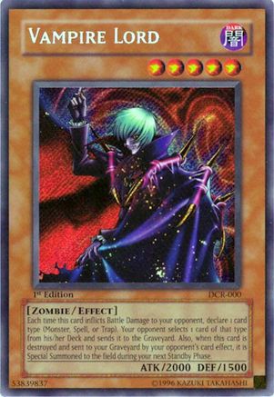 Image of Vampire Lord [DCR-000] Secret Rare