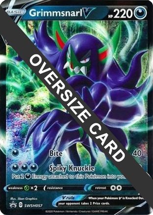 Image of Grimmsnarl V (SWSH057) (Jumbo Card) [Sword & Shield: Black Star Promos]