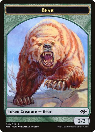 Image of Bear // Spirit Double-Sided Token [Modern Horizons Tokens]