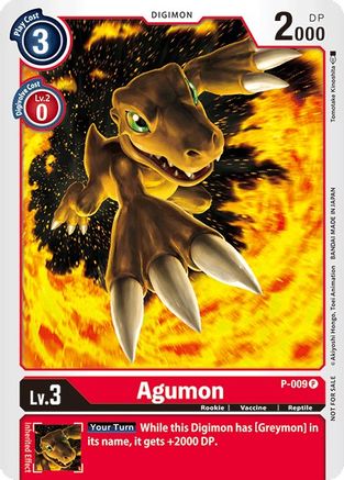 Image of Agumon - P-009 (P-009) - Digimon Promotion Cards