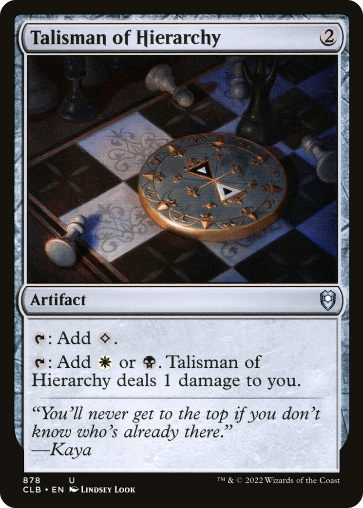 Image of Talisman of Hierarchy [Commander Legends: Battle for Baldur's Gate]