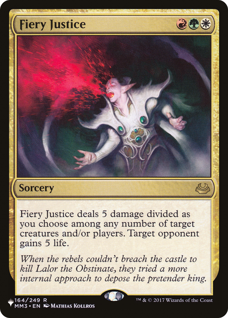 Image of Fiery Justice [The List]