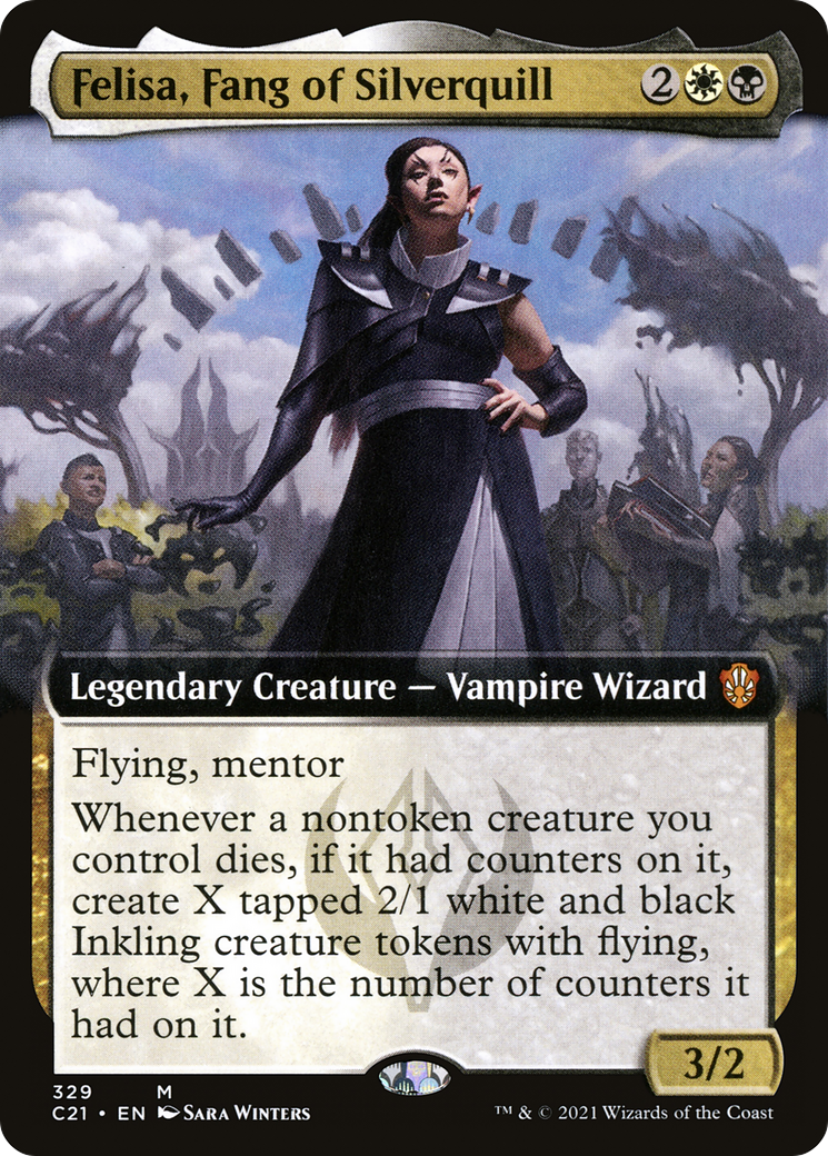 Image of Felisa, Fang of Silverquill (Extended Art) [Commander 2021]
