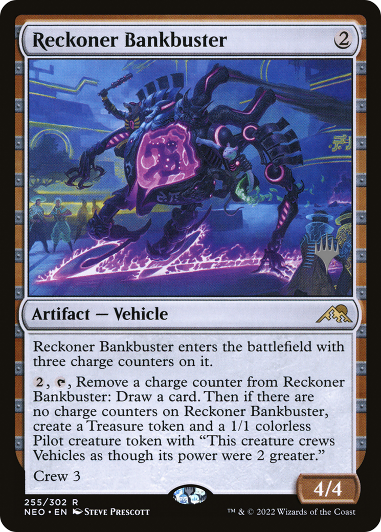 Image of Reckoner Bankbuster (Promo Pack) [Kamigawa: Neon Dynasty Promos]