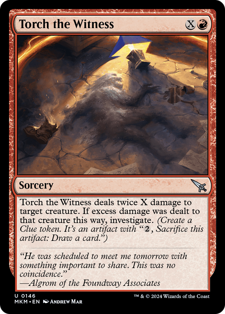Image of Torch the Witness (Blue) [Murders at Karlov Manor]