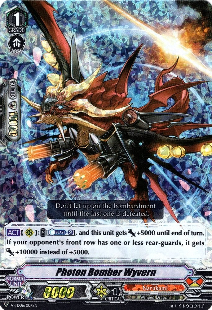 Image of Photon Bomber Wyvern (Parallel Foil) (V-TD06/007EN) [Naoki Ishida]