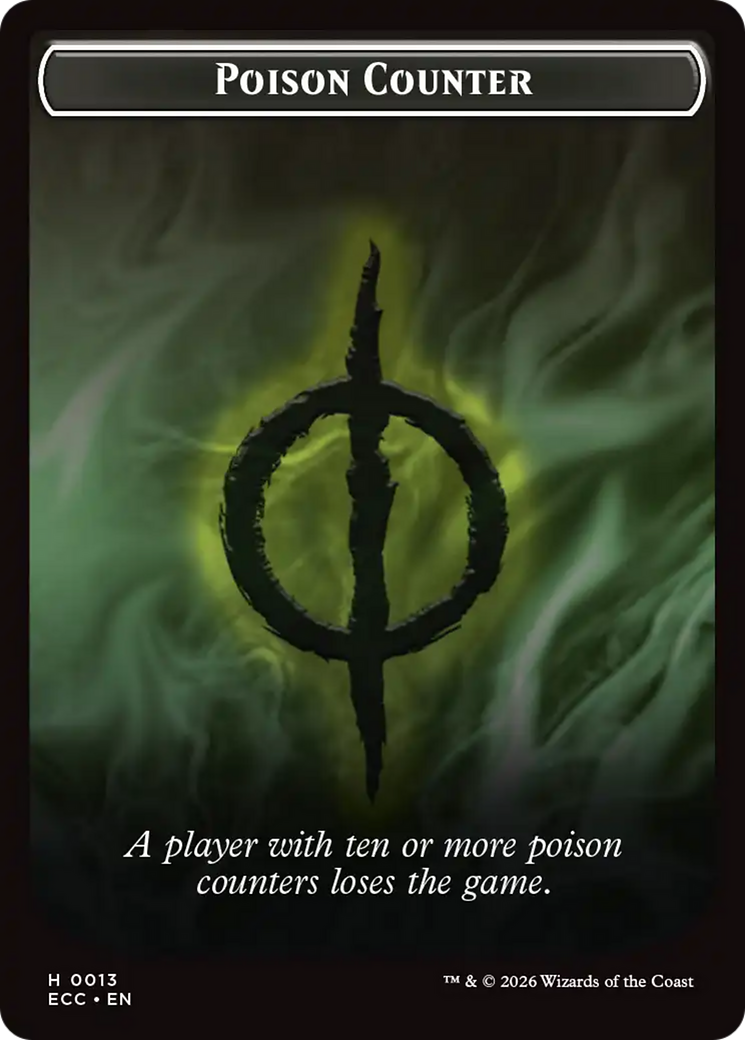 Image of Saproling // Poison Counter Double-Sided Token [Lorwyn Eclipsed Tokens]