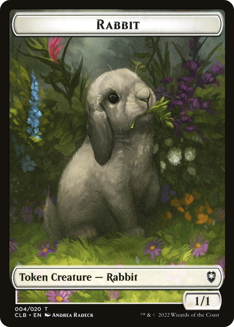 Image of Rabbit Token [Commander Legends: Battle for Baldur's Gate Tokens]