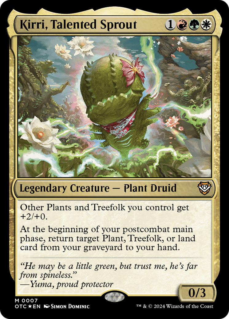 Image of Kirri, Talented Sprout [Outlaws of Thunder Junction Commander]