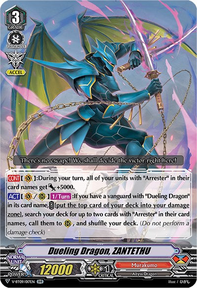 Image of Dueling Dragon, ZANTETHU (V-BT09/017EN) [Butterfly d'Moonlight]