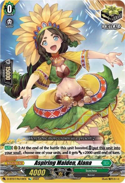 Image of Aspiring Maiden, Alana (D-BT07/Re10EN) [Raging Flames Against Emerald Storm]