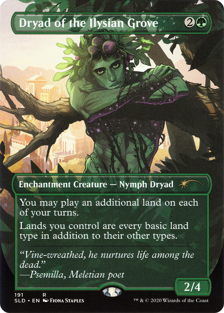 Image of Dryad of the Ilysian Grove (Borderless) [Secret Lair Drop Series]