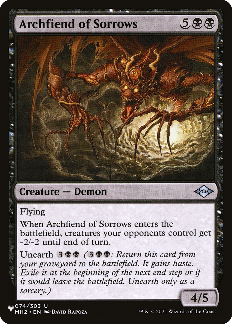Image of Archfiend of Sorrows [The List]