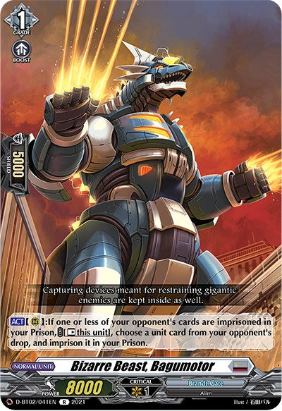 Image of Bizarre Beast, Bagumotor (D-BT02/041EN) [A Brush with the Legends]