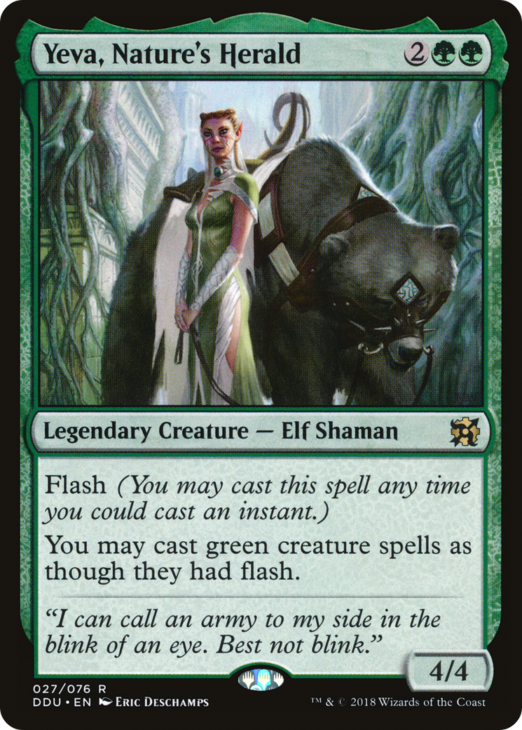 Image of Yeva, Nature's Herald [Duel Decks: Elves vs. Inventors]