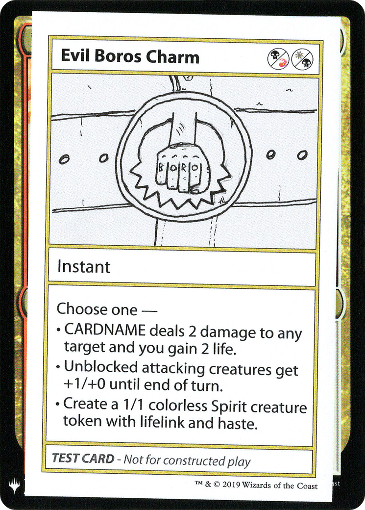 Image of Evil Boros Charm [Mystery Booster Playtest Cards]