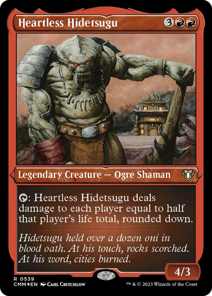 Image of Heartless Hidetsugu (Foil Etched) [Commander Masters]