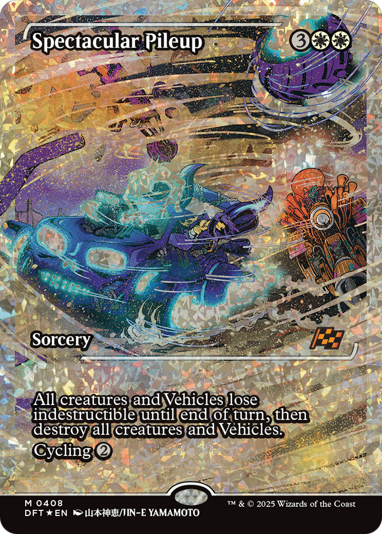 Image of Spectacular Pileup (Showcase Fracture Foil) (Japanese) [Aetherdrift]