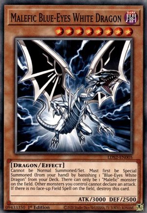 Image of Malefic Blue-Eyes White Dragon [LDS2-EN005] Common