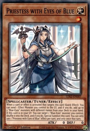 Image of Priestess with Eyes of Blue [LDS2-EN007] Common