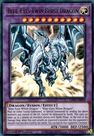 Image of Blue-Eyes Twin Burst Dragon [LDS2-EN019] Ultra Rare