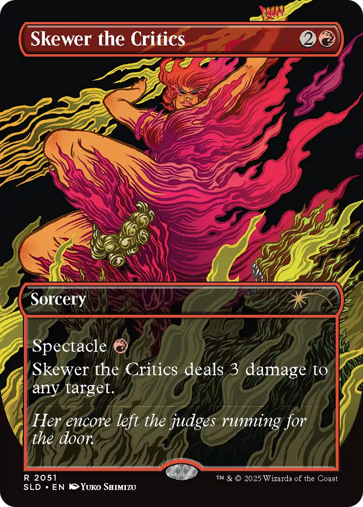 Image of Skewer the Critics (SLD-2051) - Secret Lair Drop (Borderless) Foil
