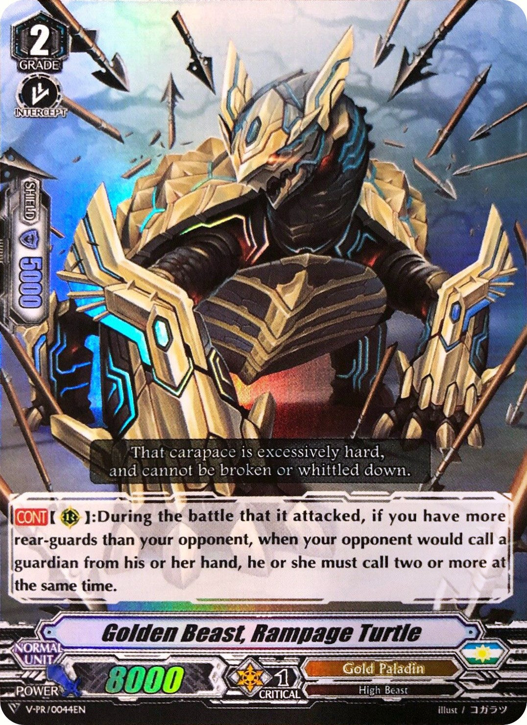 Image of Golden Beast, Rampage Turtle (V-PR/0044EN) [V Promo Cards]