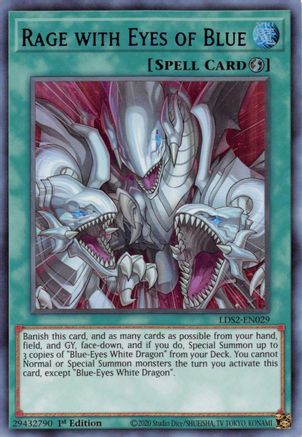 Image of Rage with Eyes of Blue (Purple) [LDS2-EN029] Ultra Rare
