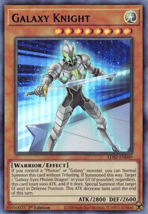 Image of Galaxy Knight (Blue) [LDS2-EN049] Ultra Rare