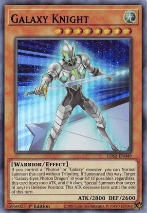 Image of Galaxy Knight (Purple) [LDS2-EN049] Ultra Rare
