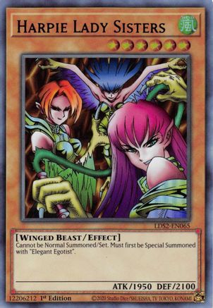 Image of Harpie Lady Sisters (Purple) [LDS2-EN065] Ultra Rare