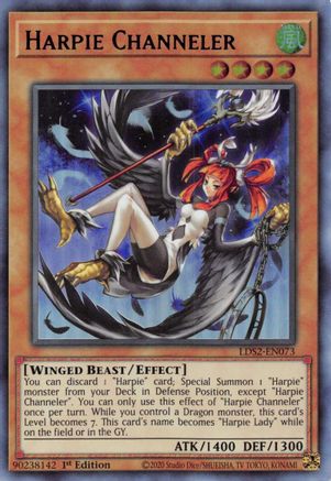 Image of Harpie Channeler (Blue) [LDS2-EN073] Ultra Rare