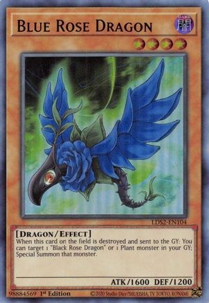 Image of Blue Rose Dragon (Purple) [LDS2-EN104] Ultra Rare
