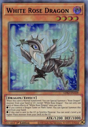 Image of White Rose Dragon (Green) [LDS2-EN109] Ultra Rare