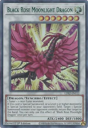 Image of Black Rose Moonlight Dragon (Green) [LDS2-EN112] Ultra Rare